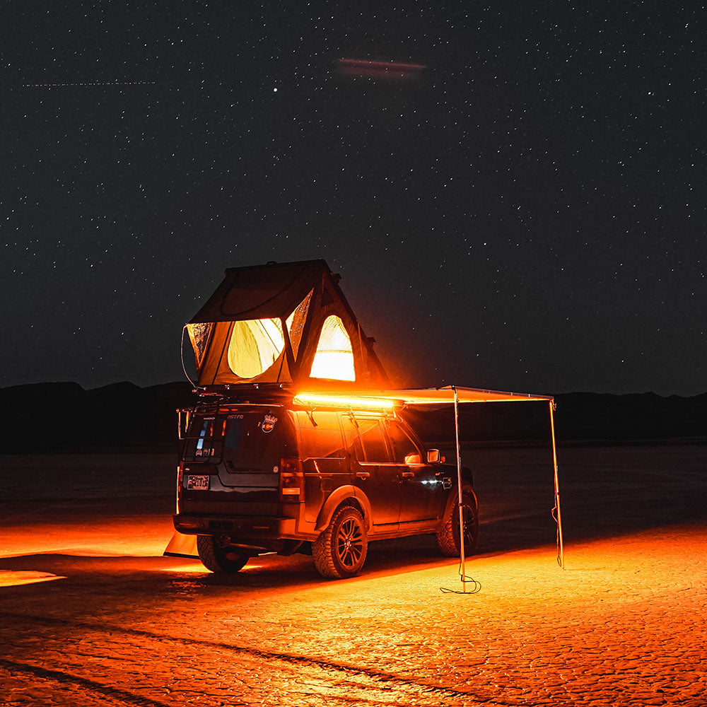 AreaBFE Tents - Premium roof top tents for overland / camping Pull Out Awning that attaches to roof rails.