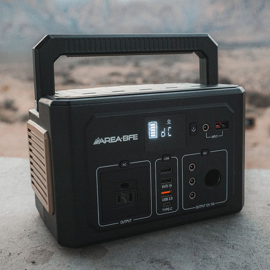 AreaBFE Tents premium 400 watt portable battery box for overlanding and camping.