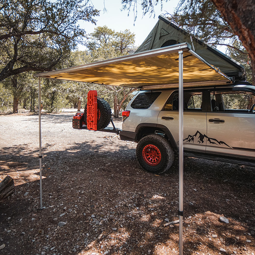 AreaBFE Tents - Premium roof top tents for overland / camping Pull Out Awning  that attaches to roof rails.